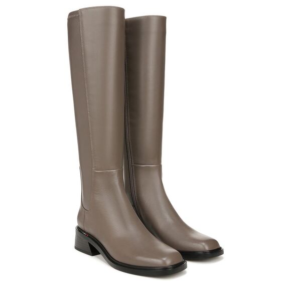 NWOB Franco Sarto | Giselle Knee High Shadow Grey Leather Boot 6.5 - Picture 1 of 9